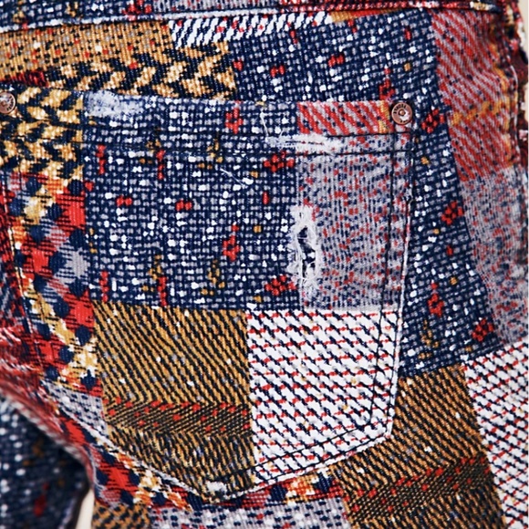 FREE PEOPLE PATCHWORK FLARE CORDS NEW W TAGS - Picture 4 of 9